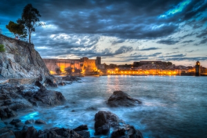 Nightfall in Collioure - JA037082 (HDR)